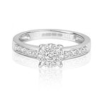 9ct White Gold Diamond Engagement Ring 0.33 CT