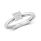 9ct White Gold Diamond Engagement Ring 0.13 CT