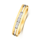 9ct Yellow Gold Diamond Band Ring 0.16 CT