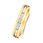 9ct Yellow Gold Diamond Band Ring 0.16 CT