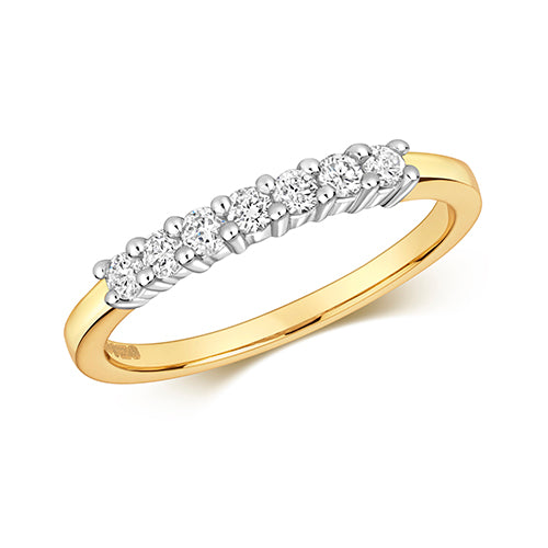 9ct Yellow Gold Diamond Eternity Ring 0.25 CT
