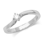 9ct White Gold Diamond Engagement Ring  CT RD169W