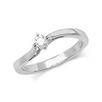9ct White Gold Diamond Engagement Ring  CT RD169W