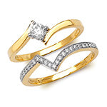 9ct Yellow Gold Diamond Bridal Set RD174B