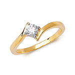 9ct Yellow Gold Diamond Engagement Ring  CT RD175