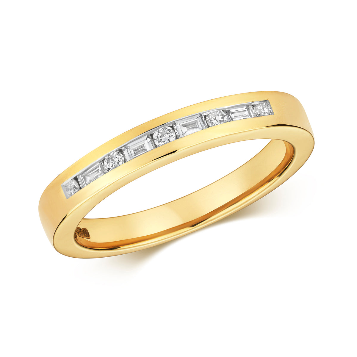 9ct Yellow Gold Diamond Eternity Ring 0.160+0.100 CT
