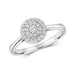 9ct White Gold Diamond Engagement Ring 0.24 CT