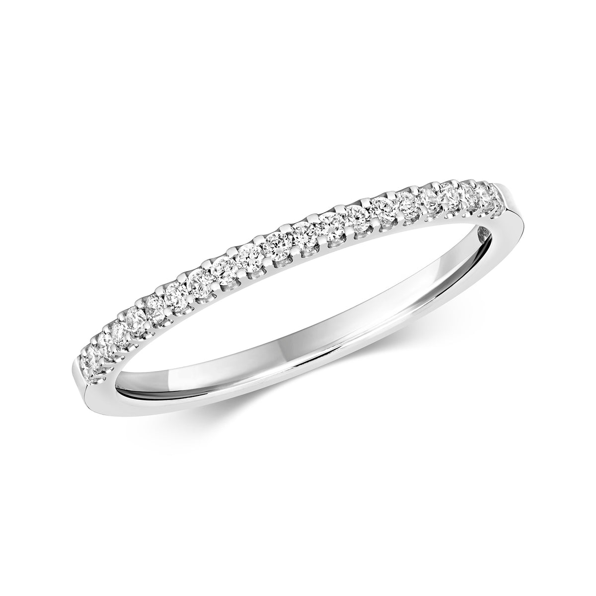 9ct White Gold Diamond Eternity Ring 0.16 CT