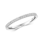 9ct White Gold Diamond Eternity Ring 0.16 CT