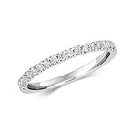 9ct White Gold Diamond Eternity Ring 0.26 CT