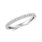 9ct White Gold Diamond Eternity Ring 0.26 CT