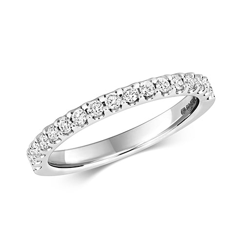 9ct White Gold Diamond Eternity Ring 0.32 CT
