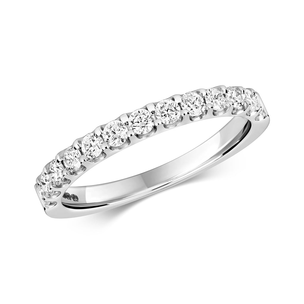 9ct White Gold Diamond Eternity Ring 0.52 CT