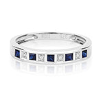 9ct White Gold Sapphire and Diamond Eternity Ring 0.350+0.010 CT