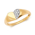 9ct Yellow Gold Diamond Signet Ring RD326