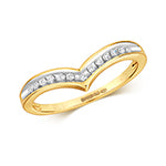 9ct Yellow Gold Diamond Dress Ring 0.1 CT