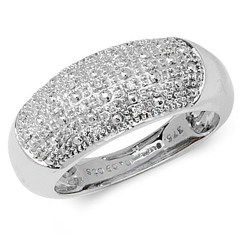 9ct White Gold Diamond Dress Ring RD346W