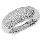 9ct White Gold Diamond Dress Ring RD346W
