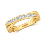 9ct Yellow Gold Diamond Eternity Ring 0.25 CT