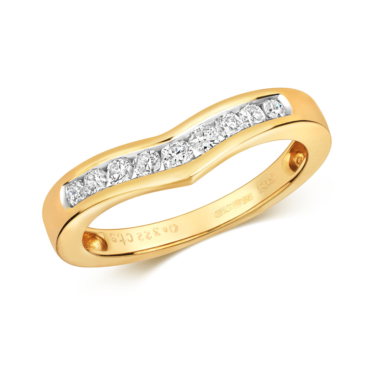 9ct Yellow Gold Diamond Dress Ring 0.33 CT