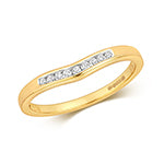 9ct Yellow Gold Diamond Dress Ring 0.1 CT
