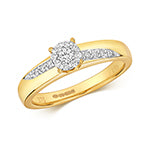 9ct Yellow Gold Diamond Dress Ring 0.19 CT