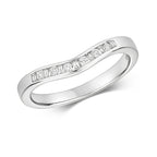 9ct White Gold Diamond Dress Ring 0.040+0.090CT