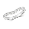 9ct White Gold Diamond Dress Ring 0.040+0.090CT