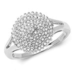 9ct White Gold Diamond Dress Ring RD518W