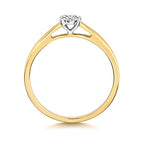 9ct Yellow Gold Diamond Engagement Ring 0.06 CT