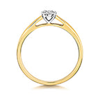 9ct Yellow Gold Diamond Engagement Ring 0.06 CT