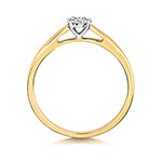9ct Yellow Gold Diamond Engagement Ring 0.06 CT