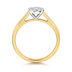 9ct Yellow Gold Diamond Engagement Ring 0.2 CT