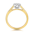 9ct Yellow Gold Diamond Engagement Ring 0.2 CT
