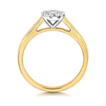 9ct Yellow Gold Diamond Engagement Ring 0.2 CT