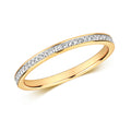 9ct Yellow Gold Diamond Eternity Ring 0.11 CT