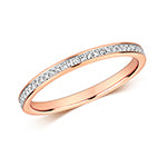 9ct Rose Gold Diamond Eternity Ring 0.11 CT
