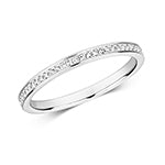 9ct White Gold Diamond Eternity Ring 0.11 CT
