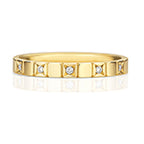 9ct Yellow Gold Diamond Wedding Band Ring 0.12 CT
