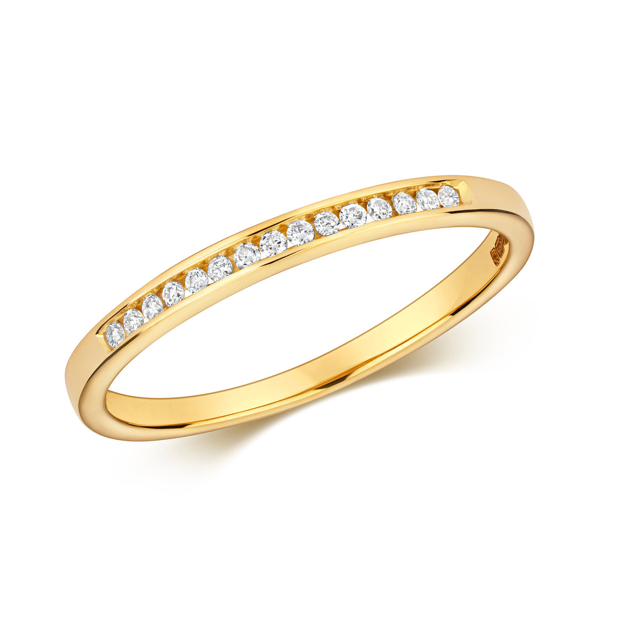 9ct Yellow Gold Diamond Eternity Ring 0.07 CT