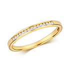 9ct Yellow Gold Diamond Eternity Ring 0.07 CT