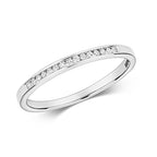 9ct White Gold Diamond Eternity Ring 0.07 CT