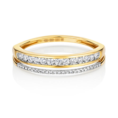 9ct Yellow Gold Diamond Eternity Ring 0.25 CT