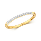 9ct Yellow Gold Diamond Eternity Ring 0.07 CT