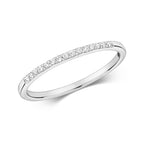 9ct White Gold Diamond Eternity Ring 0.07 CT
