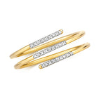 9ct Yellow Gold Diamond Dress Ring 0.05 CT