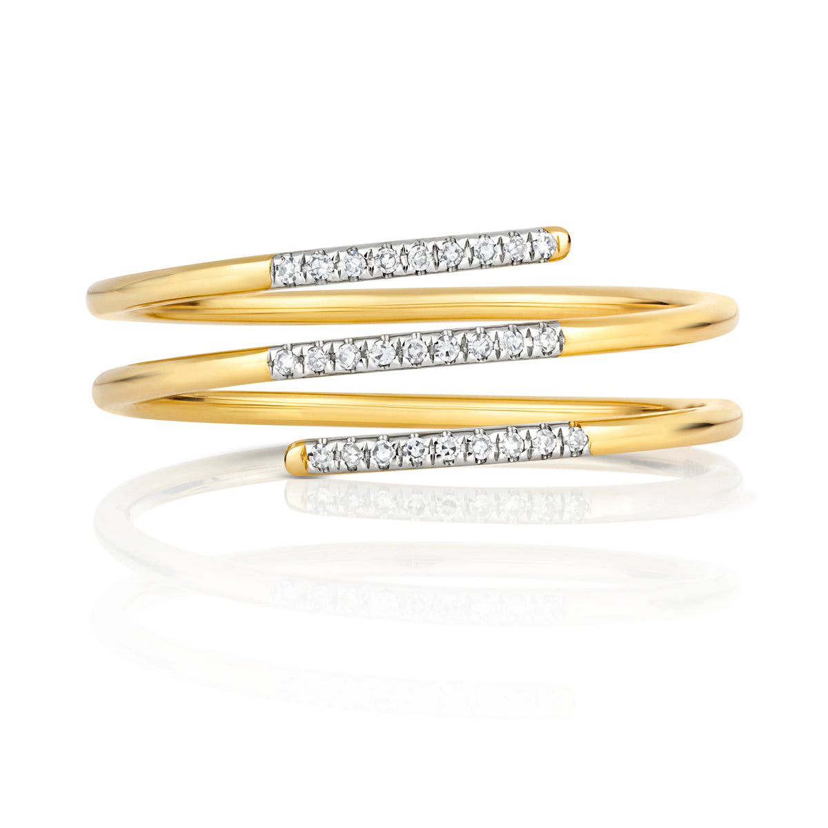 9ct Yellow Gold Diamond Dress Ring 0.05 CT