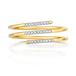 9ct Yellow Gold Diamond Dress Ring 0.05 CT