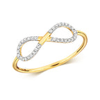 9ct Yellow Gold Diamond Dress Ring 0.1 CT
