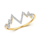 9ct Yellow Gold Diamond Dress Ring 0.09 CT